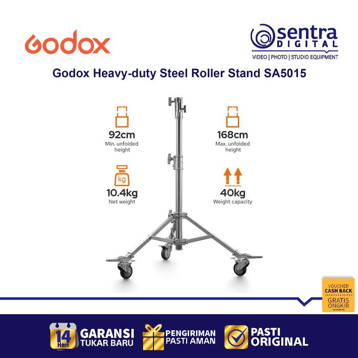 Gambar Godox Heavy-duty Steel Roller Stand SA5015 dari Sentra Digital Kota Surabaya Tokopedia