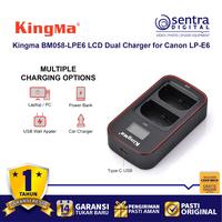 Gambar Kingma BM058-LPE6 LCD Dual Charger for Canon LP-E6 Battery dari Sentra Digital Jogja Kab. Sleman 3 Tokopedia