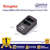 Gambar Kingma BM058-LPE6 LCD Dual Charger for Canon LP-E6 Battery dari Sentra Digital Jogja Kab. Sleman 5 Tokopedia