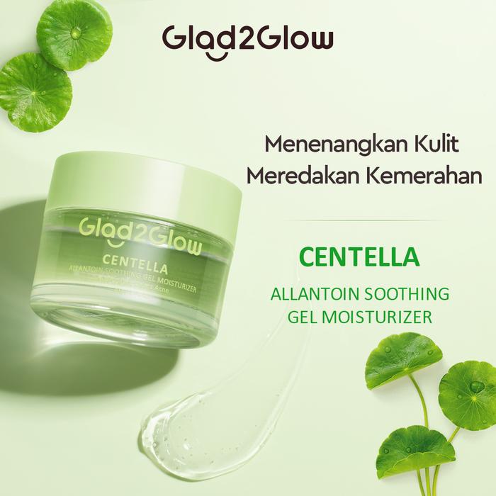 Gambar Glad2Glow Centella Allantoin Soothing Gel Moisturizer 30g dari Glad2Glow Official Store Kab. Tangerang Tokopedia