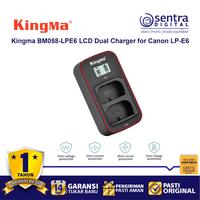 Gambar Kingma BM058-LPE6 LCD Dual Charger for Canon LP-E6 Battery dari Sentra Digital Jogja Kab. Sleman 1 Tokopedia