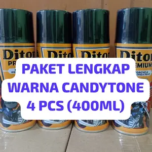 PAKET LENGKAP PILOX WARNA CANDYTONE 4 PCS DITON PREMIUM 4pcs x 400ml