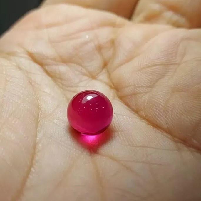 CINCIN BATU AKIK MERAH DELIMA SIAM MD BANGKOK ASLI - Kuning, ring 6 4