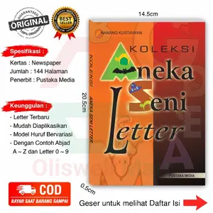 Buku Seni Koleksi Aneka Seni Letter - Mengenal Model Huruf