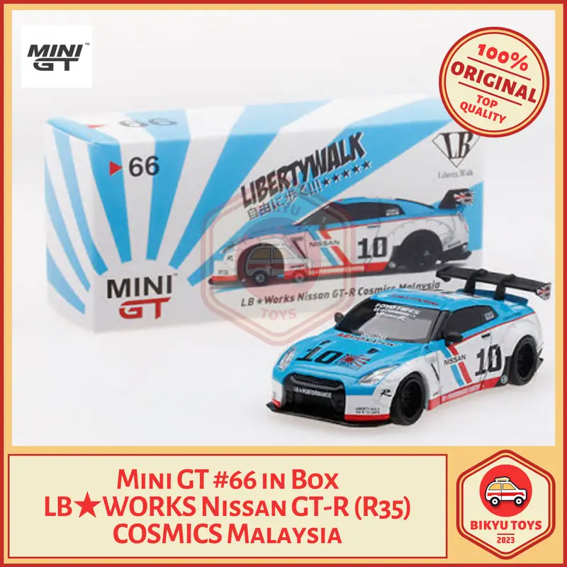 MiniGT 66 LB Works Nissan GTR COSMIC BRE Type 2 with Wing TSM Mini GT 0