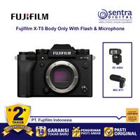 Gambar Fujifilm X-T5 Body Only Black with MIC-ST1 Microphone + EF-X500 Flash dari Sentra Digital Kota Surabaya 1 Tokopedia