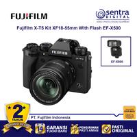 Gambar Fujifilm X-T5 Kit 18-55mm Black with EF-X500 Flash Speedlite dari Sentra Digital Kota Surabaya 1 Tokopedia