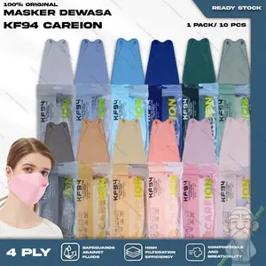 Masker KF94+ 4DPLUS EVO WARNA 4Ply Medis BFE 98.5% Surgical Mask