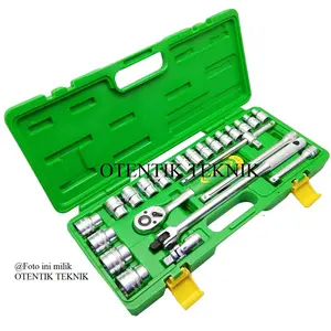 Tekiro Kunci Sok Set 24Pcs 8-32Mm 1/2" Box Plastik - Sock Set 24 Pcs