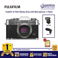 Gambar Fujifilm X-T30 II Body Only Silver with MIC-ST1 Mic + EF-X500 Flash dari Sentra Digital Kota Surabaya 1 Tokopedia