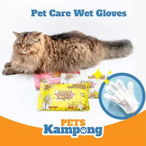 CATPOW Pet Care Wet Gloves sarung tangan mandi kucing anjing tanpa air
