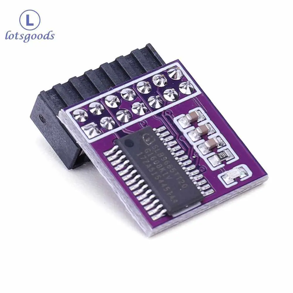 14Pin modul keamanan antarmuka LPC GC-TPM2.0 modul keamanan enkripsi