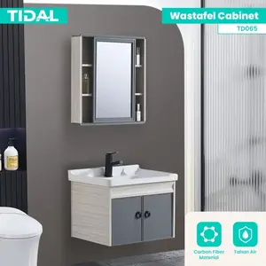 Wastafel Kabinet Cermin Set Modern Minimalis Kamar Mandi Tidal TD065