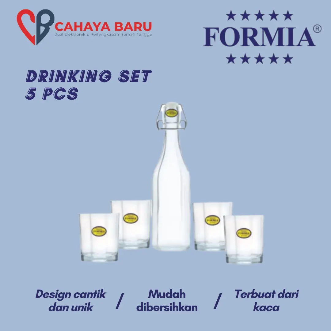 FORMIA DRINKING SET 5 PCS (GO-SEND)