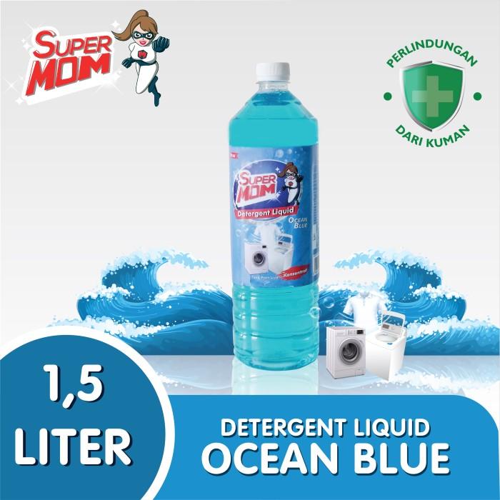 Gambar Deterjen Cair Detergent Liquid Wangi Ocean Blue SuperMOM 1,5L dari SuperMOM Shop Kota Semarang Tokopedia