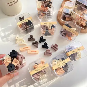 Shinemi - Free Box - 10pcs Jepitan Mini Doff / Jepit Jedai Rambut Pony Anak