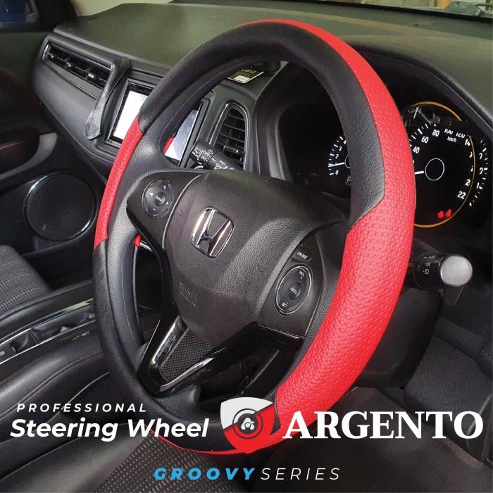 Livina XR 2 Baris Peugeot 307 207 Sarung Stir steer Mobil SUV Groovy - Hitam