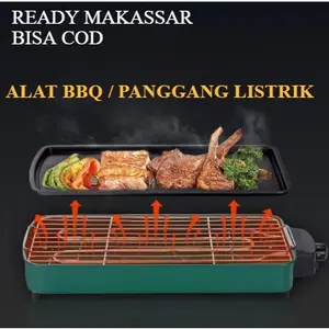 ALAT PANGGANG SATE LISTRIK / NAOMI GRILL 2 IN 1 / APRIL GRILL PAN