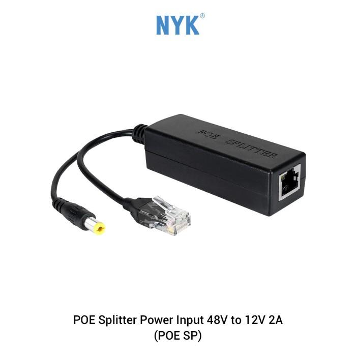 Gambar Poe Splitter Adapter With Power Input 48V To 12V 2A dari Gaming Plus Store Kota Surabaya Tokopedia