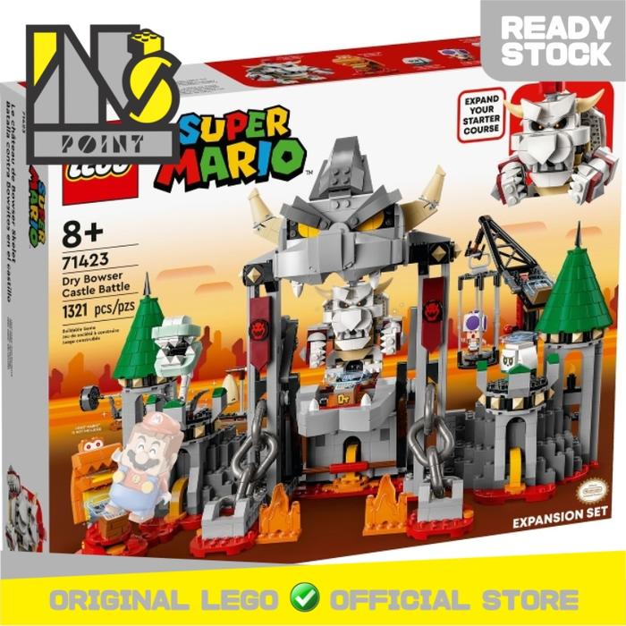 Gambar LEGO 71423 - Super Mario - Dry Bowser Castle Battle - Expansion Set dari Ins Point Kota Administrasi Jakarta Selatan Tokopedia