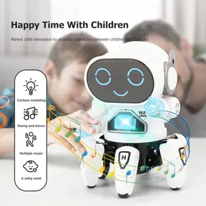 Mainan Robot Anak Lucu Dancing Music Colorful Light - ZR1