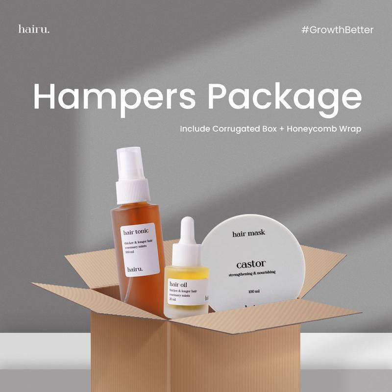(HAMPERS PACK) HAIRU by dr. Aghni Haircare Penumbuh Rambut Anti Rontok 0
