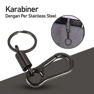 Carabiner dengan Per Stainless Steel - LC-1118-6