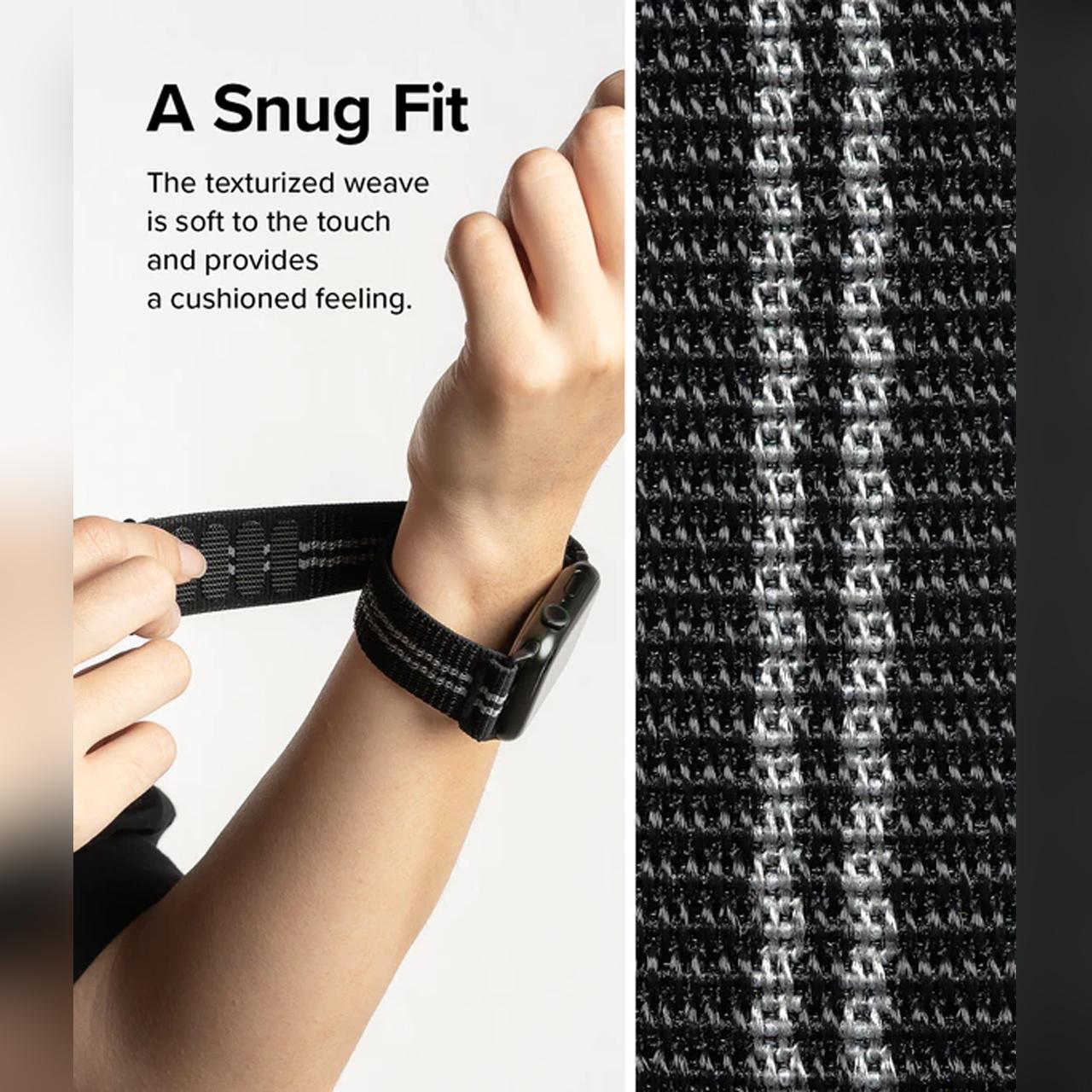 Ringke Apple Watch 49mm / 46mm / 45mm / 44mm / 42mm (Series 3 / 2 / 1) Sport Air Loop - Black AW-B-45-40
