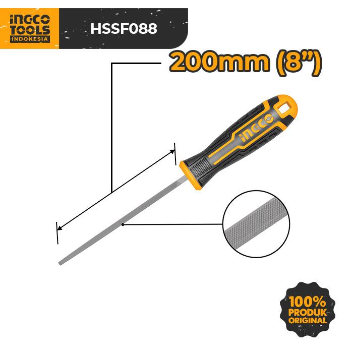 Gambar Square Steel File (200mm/8") INGCO HSSF088 - Alat Kikir Besi Kotak untuk Perataan & Finishing dari INGCO Tools by GUNKA Kota Tangerang Selatan Tokopedia