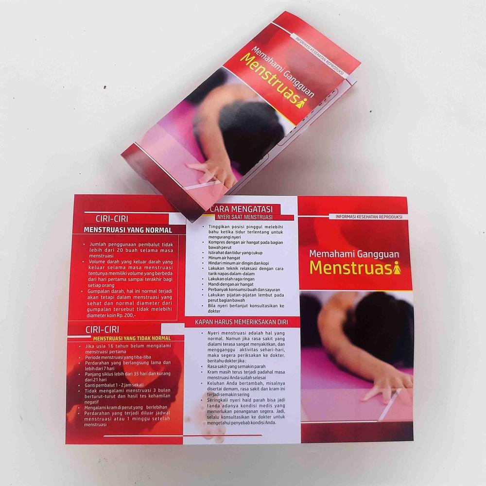 Leaflet / Brosur Menstruasi, Edukasi Remaja tentang Menstruasi, Brosur - Isi 25 Lembar
