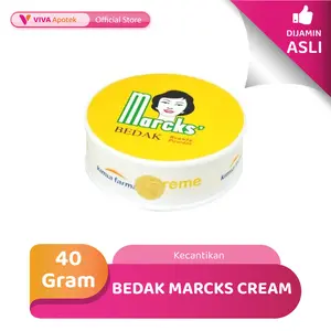 Bedak Marcks Cream untuk Mengatasi Jerawat & Wajah Berminyak (40 Gram)