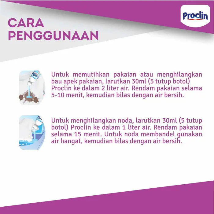 HEMATTTT PROCLIN PEMUTIH PAKAIAN BOTOL - 500ML