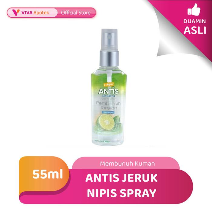 Gambar Antis Jeruk Nipis Spray Pembersih Tangan - 55ml dari VIVA APOTEK Kota Surabaya Tokopedia