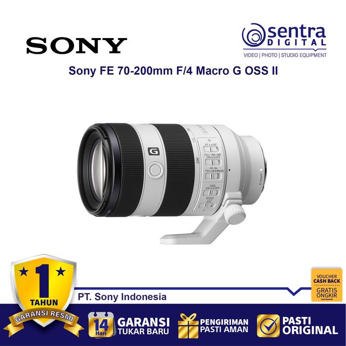 Gambar Sony FE 70-200mm f/4 Macro G OSS II Lens ( SEL70200G2 ) dari Sentra Digital Kota Surabaya Tokopedia