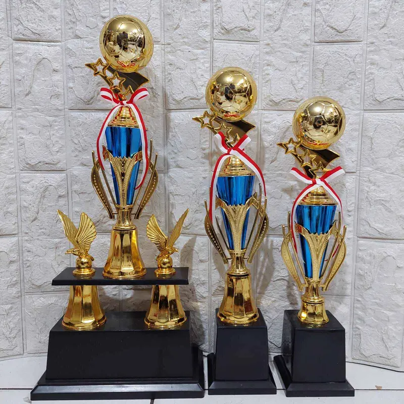 Trophy Piala Sepak Bola Futsal 2kaki 1 set 123 model 02 0