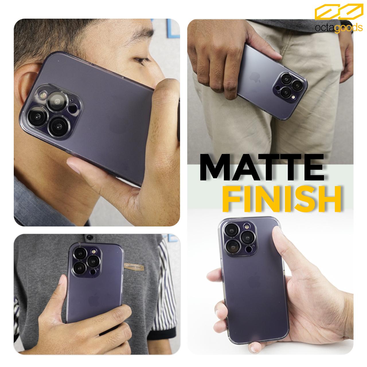 Case iPhone 14 Pro Max Plus OctaGoods Dual Frosted Camera Cover Casing