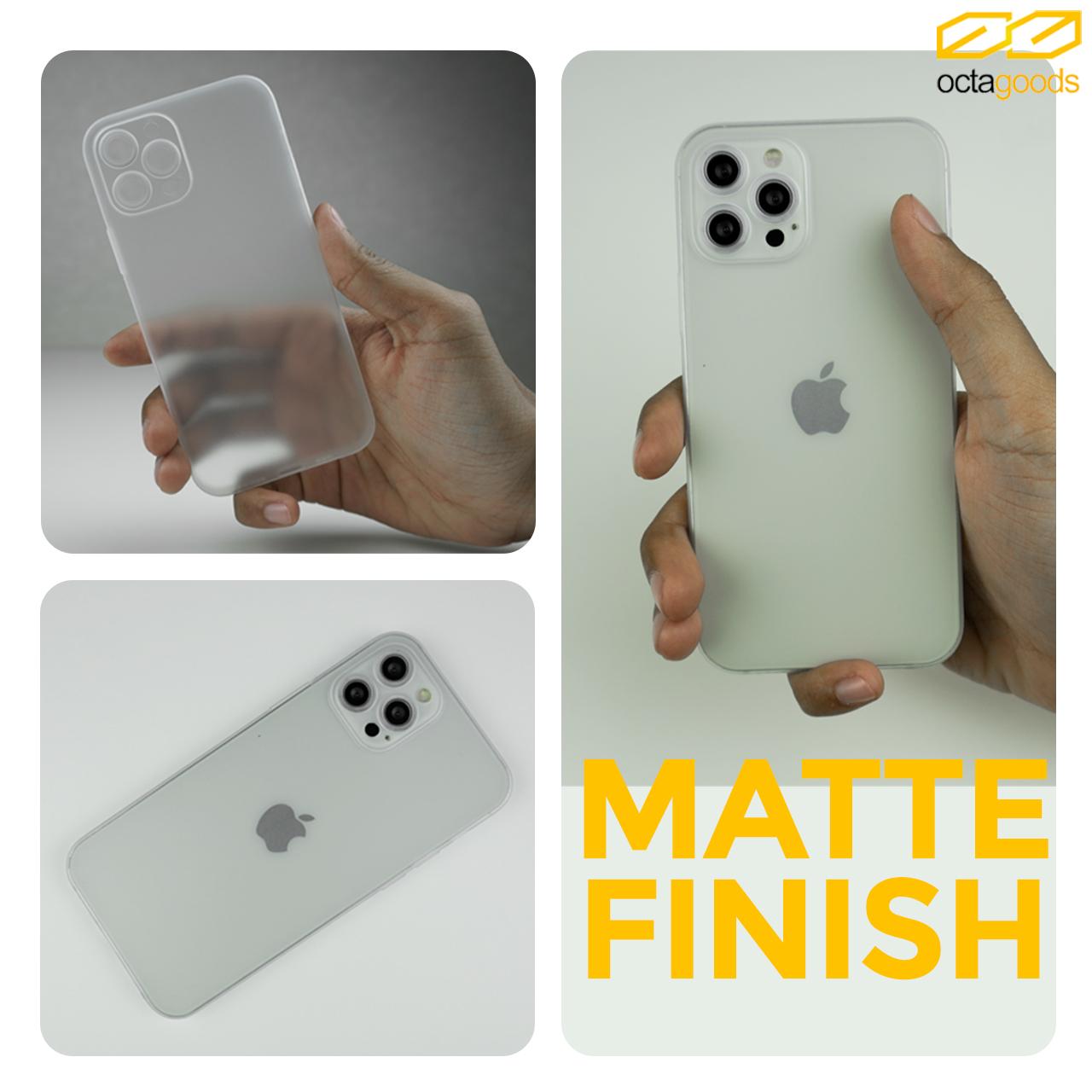 Case iPhone 13 Pro Max Mini Octagoods Matte Slim Hardcase Camera Cover
