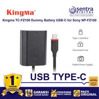Gambar Kingma TC-FZ100 Dummy Battery USB-C for Sony A6600 A7III A7IV fX3 FX30 dari Sentra Digital Kota Surabaya 1 Tokopedia
