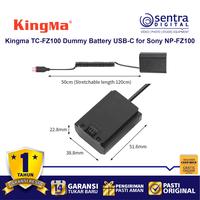 Gambar Kingma TC-FZ100 Dummy Battery USB-C for Sony A6600 A7III A7IV fX3 FX30 dari Sentra Digital Kota Surabaya 3 Tokopedia