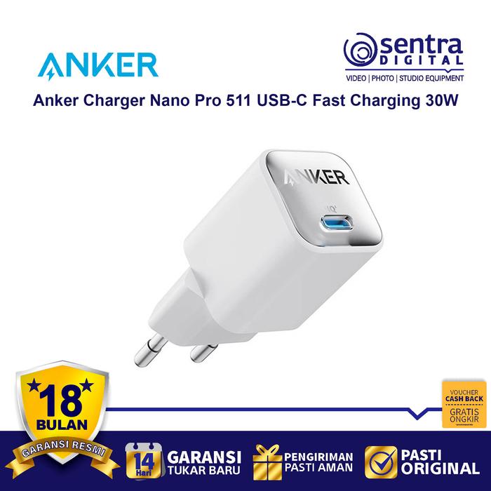Gambar Wall Charger Anker 511 USB Type C Super Fast Charging Nano III 30W dari Sentra Digital Kota Surabaya 5 Tokopedia