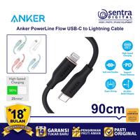 Gambar Kabel Charger Anker Powerline III Flow Type C to Lightning 3ft - A8662 dari Sentra Digital Kota Surabaya 1 Tokopedia