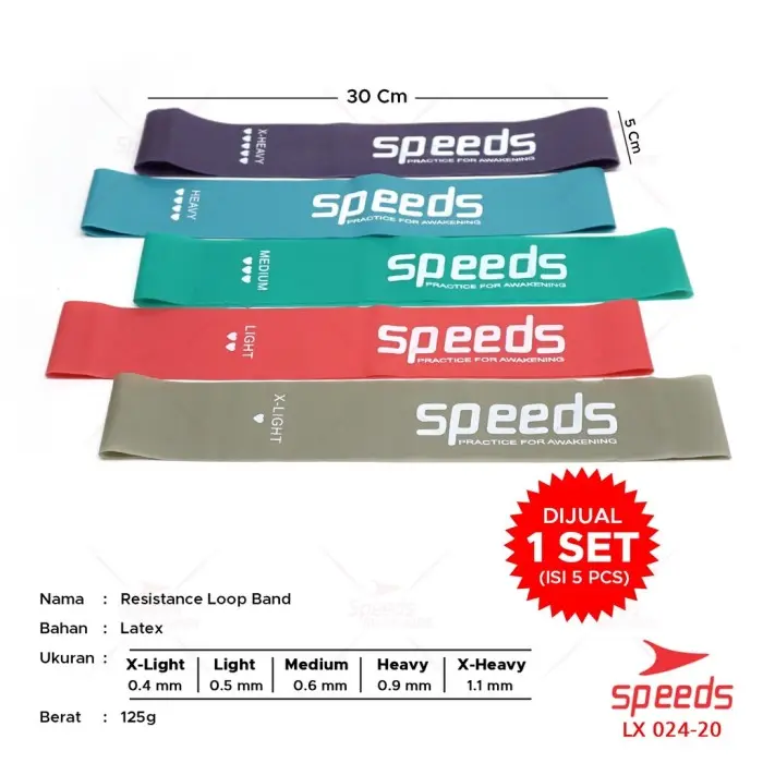 JAMINAN ASLI SPEEDS RESISTANCE LOOP BANDS YOGA BAND / KARET YOGA 1