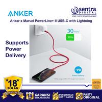 Gambar Kabel Charger Anker x Marvel PowerLine+ II USB Type C To Lightning 6ft dari Sentra Digital Kota Surabaya 4 Tokopedia