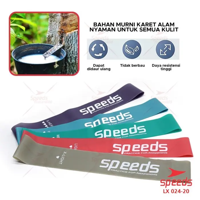 JAMINAN ASLI SPEEDS RESISTANCE LOOP BANDS YOGA BAND / KARET YOGA 3