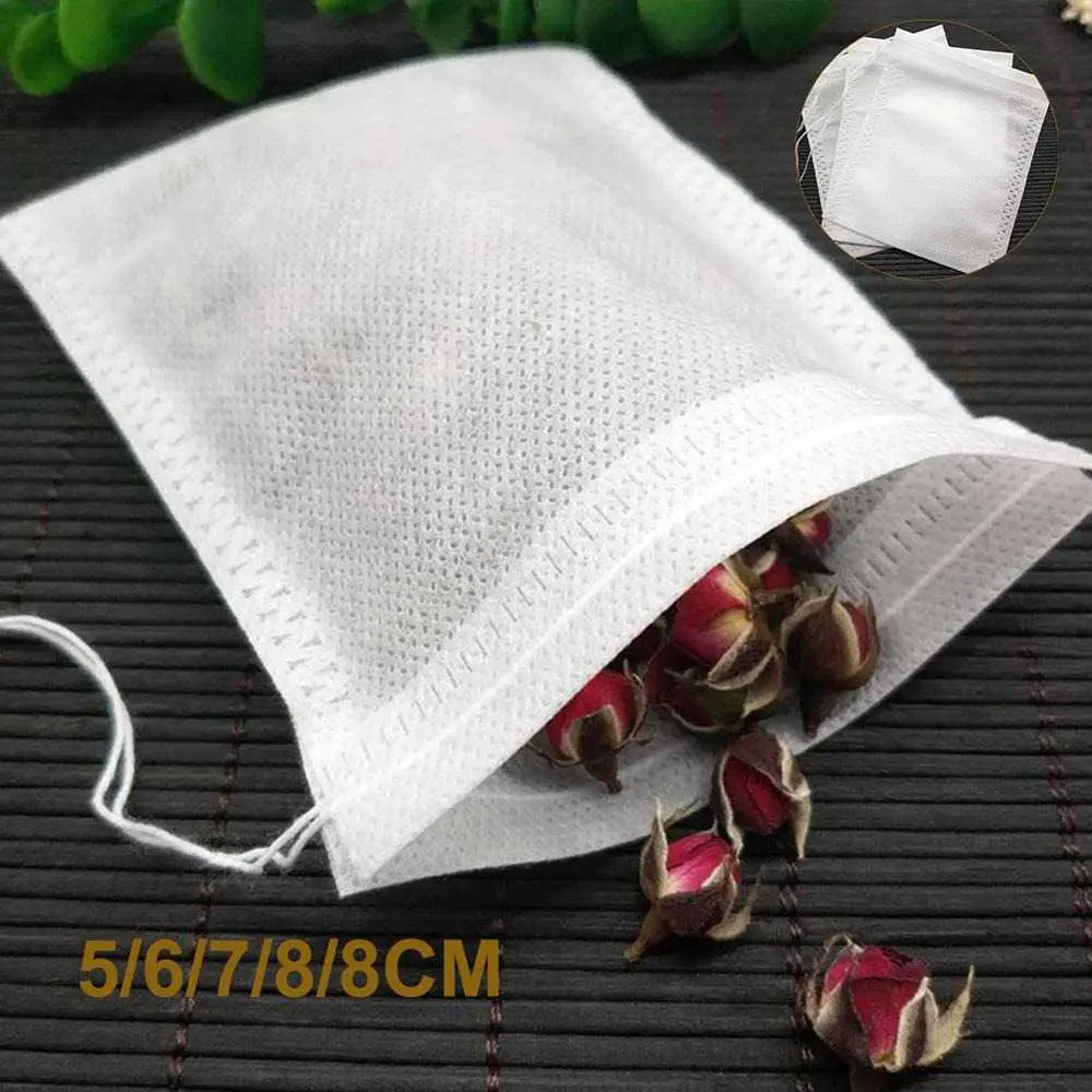 Kantong Filter Saringan Teh Teabag Disposable 100 PCS - M100 Air Putih
