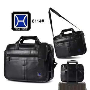 (PV) Tas Kulit Polo Hiero 6114 Tas Mesengger Kerja Kantor Pria