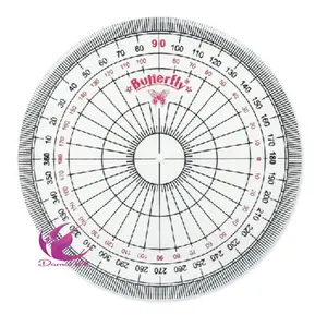 Busur derajat Butterfly 360°/10cm Circle