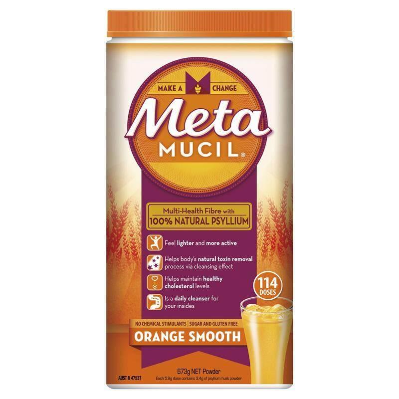 Suplemen Serat Metamucil Jeruk Halus 114 Dosis 673G