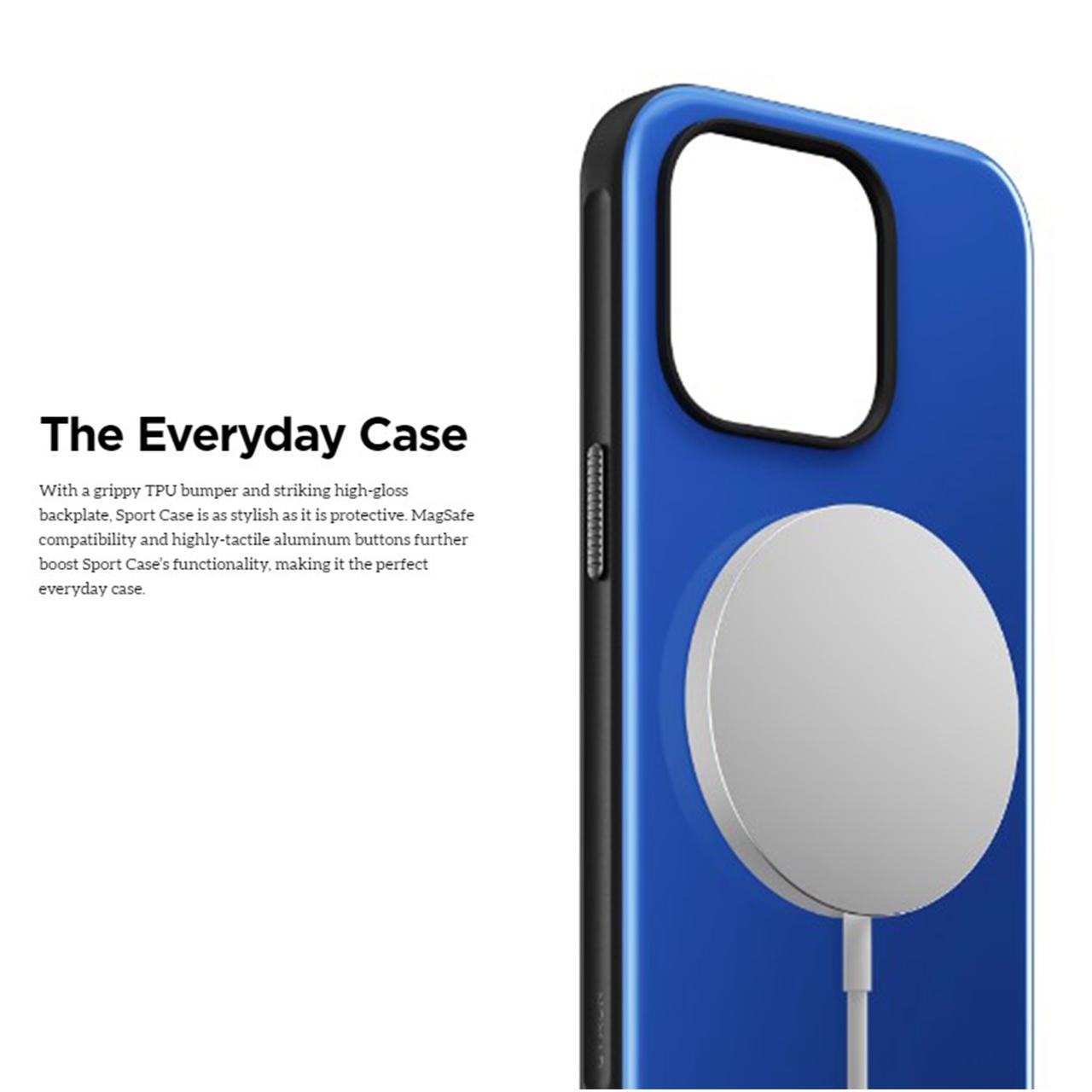 Nomad iPhone 15 Pro Max Case Magsafe Sport Case - Super Blue NM01657385