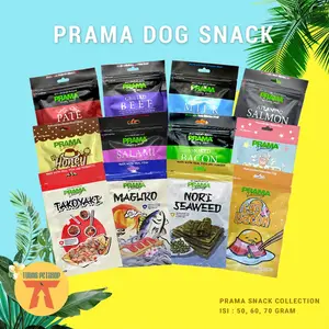 CEMILAN / MAKANAN / SNACK Anjing PRAMA DOG SNACK COLLECTION 70 GRAM